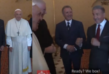Photo of Sylvester Stallone «reta» al papa Francisco a una pelea de box en el Vaticano: «¿Listo para boxear?»